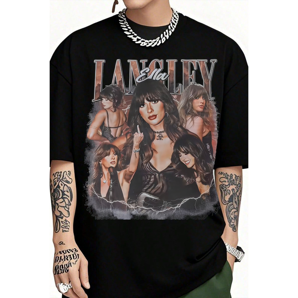 Ella Langley Printed Shirt Black